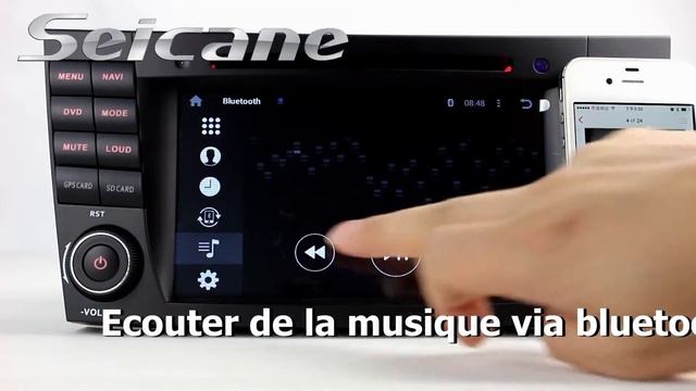 Unité centrale de Android 4 4 autoradio pour 2002 2008 Mercedes W211 GPS Nnavigation avec Chargemen смотреть онлайн
