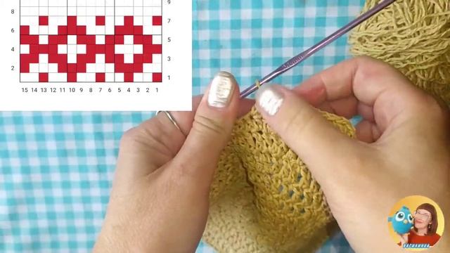 Панама с орнаментом крючком, орнамент лучше, чем у Prada | Panama with crochet ornament смотреть онлайн