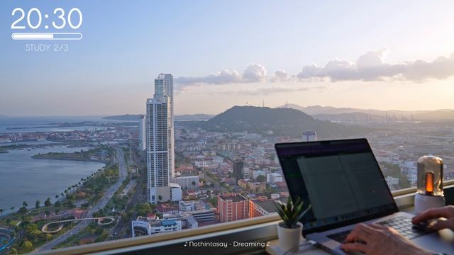 3-Hour Study with Me 180° Panama City Pomodoro 50-10 Relaxing Lo-Fi Day 150 смотреть онлайн