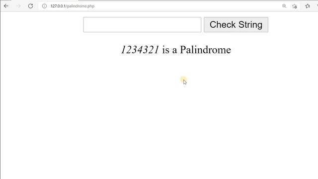 Checking string or number is Palindrome or not using PHP sticky form without strrev() functions смотреть онлайн