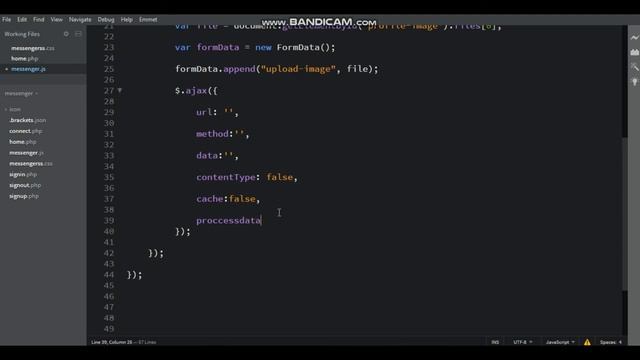 How to make Social Messenger Website using HTML CSS PHP MYSQLI JQUERY & AJAX Part - 6 || Messenge смотреть онлайн