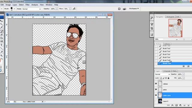 Caricaturizar una Foto en Photoshop - 2 смотреть онлайн