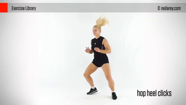 Exercise Library: Hop Heel Clicks смотреть онлайн