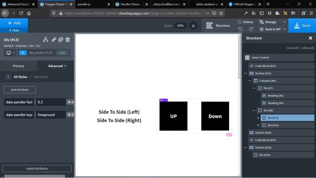 How To Add Parallax Effects To Oxygen Builder With Paroller.JS (Quick, Easy Simple) смотреть онлайн