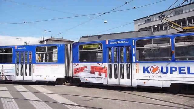 ČKD KT8D5SU - jízda na zadní pantograf смотреть онлайн