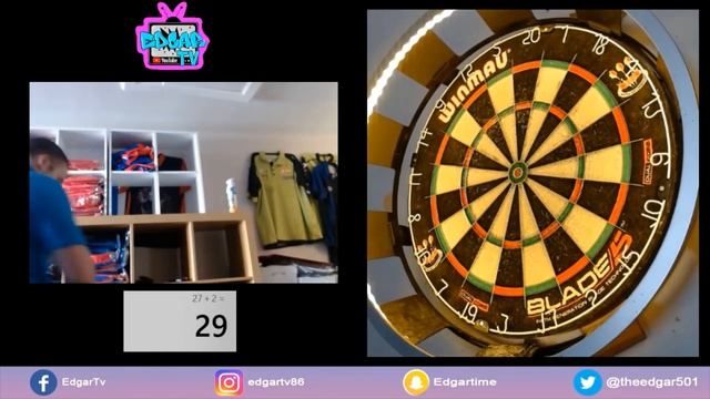 Pro player attempts Bobs 27 - Darts doubles practice game смотреть онлайн