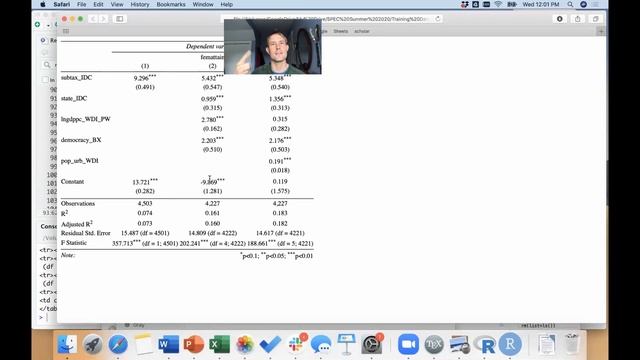 SPEC Regression 2.3: Making Regression Tables in R Using Stargazer смотреть онлайн