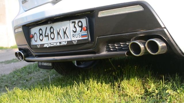Раздвоенный выхлоп MAZDA 3 MPS