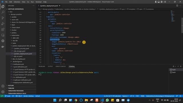 Helm Project: jenkins-chart Deploying Jenkins at k8s(Docker desktop) P1- Jenkins deployment смотреть онлайн