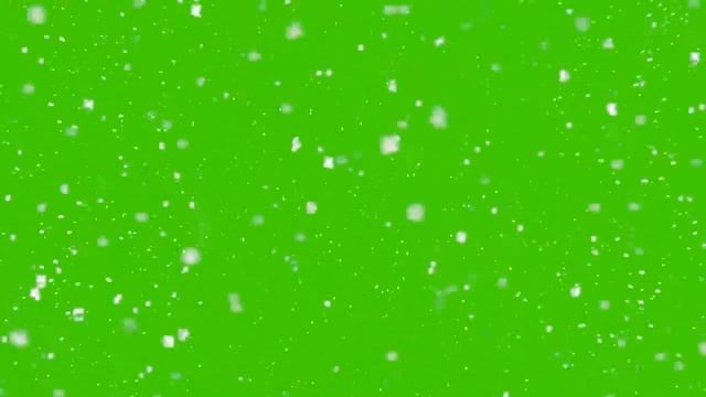 Падающий снег на зеленом экране смотреть онлайн