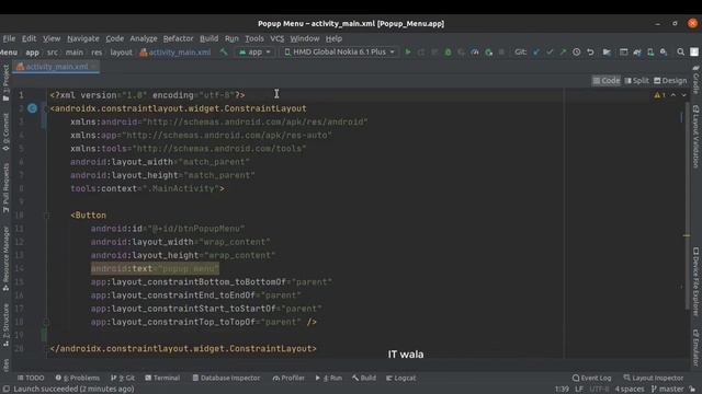 ANDROID - POPUP MENU TUTORIAL IN JAVA смотреть онлайн
