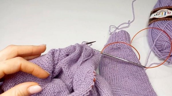 Джемпер с крупным цветком для девочки спицами /реглан снизу /возраст 4-5 лет/ часть 3