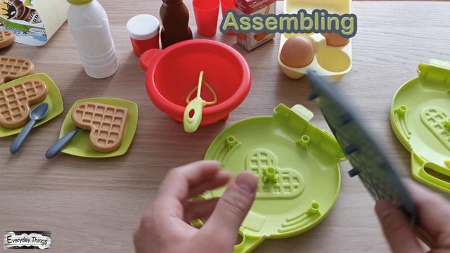 Ecoiffier – Kids Toy Baking Set with Waffle Iron Review & Unboxing, How to assembling смотреть онлайн