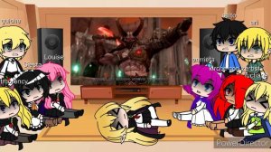 zéro no Tsukaima reacción a DOOM ETERNAL RAP // keyblade // gacha club