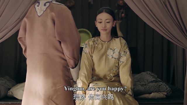 霸道皇上一把將瓔珞抱進懷裡，直接在露天陽台要了她，好生猛！ep43-1