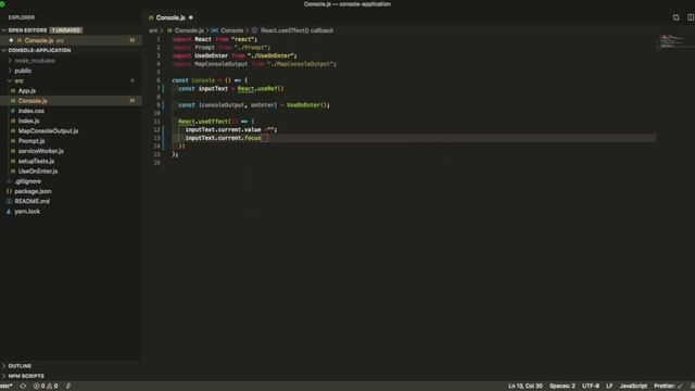 React JS Web Terminal / Console Tutorial смотреть онлайн