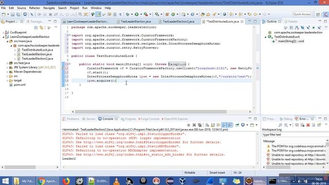 Distributed Lock In Zookeeper Using Apache Curator Framework in Tamil смотреть онлайн