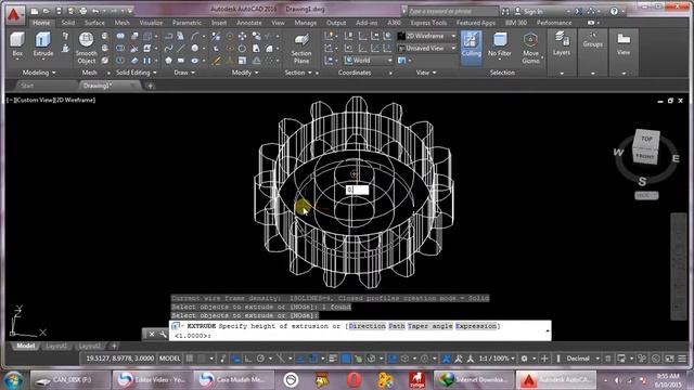 AutoCAD 2016 : Gear смотреть онлайн