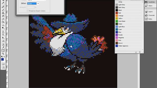Posterizing images to a specific palette in Photoshop смотреть онлайн