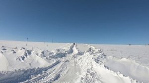 Трактор Кировец. Работаем с Лёхой. Пробиваемся на скважины.