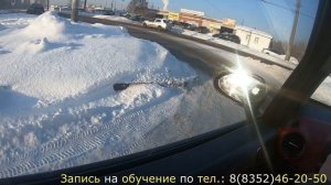 Экзаменационный маршрут ГИБДД г. Чебоксары. Обзор ул. Ленинского комсомола и Дорожного проезда