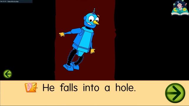 Learn to Read - Robot and Mr.Mole - Short interactive story for kindergarten kids смотреть онлайн