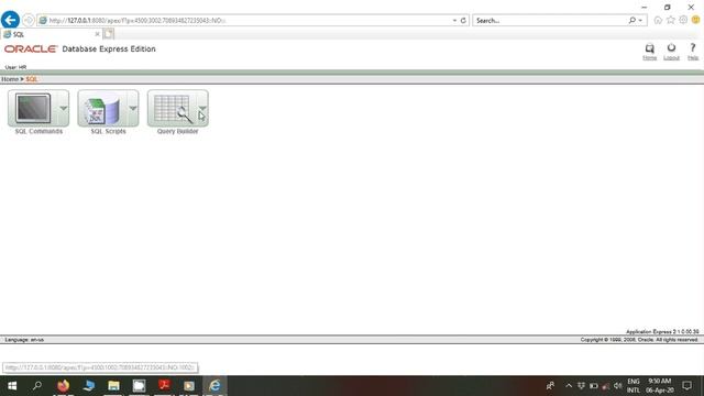 Manage User in Oracle 10g and Use of Query Builder in Web Interface смотреть онлайн