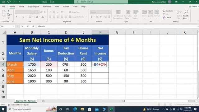 Microsoft Excel 2021 Tutorial 7 | Copying The Formula | English Subtitles смотреть онлайн