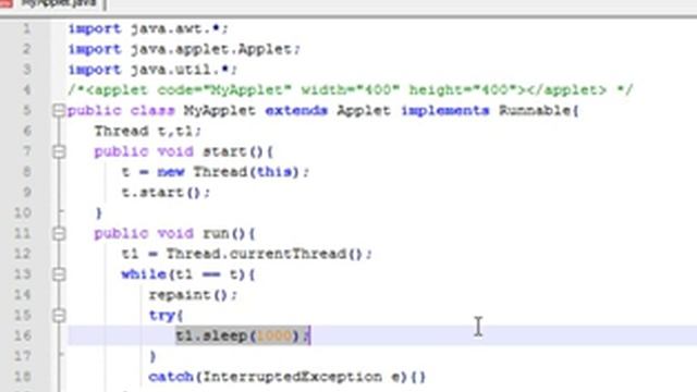 Lecture 56 How to display digital clock in an Applet in JavaHindi смотреть онлайн