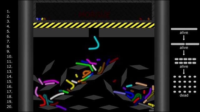 Slimy Worm Race 3 In Algodoo