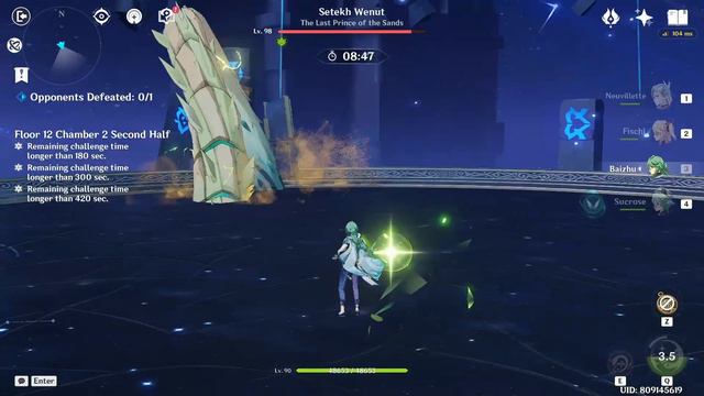 [Gameplay] Genshin Impact 4.4 New Spiral Abyss F2P Gaming C0 Vapor & Neuvillette C0 Hyperbloom смотреть онлайн