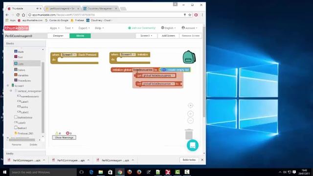 Thunkable + cloudinary + firebase Aplicativo com registro/login - Perfil com Imagem смотреть онлайн
