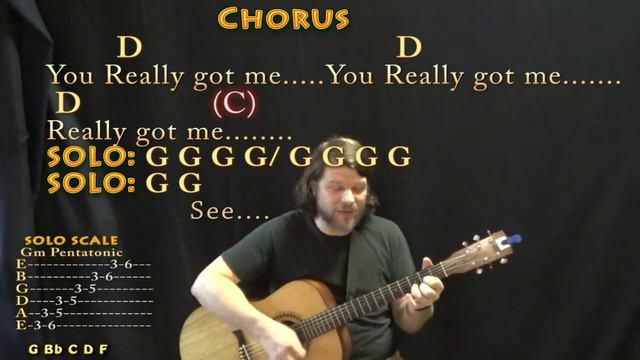 You Really Got Me (The Kinks) Guitar Cover Lesson with Chords/Lyrics - Strum смотреть онлайн