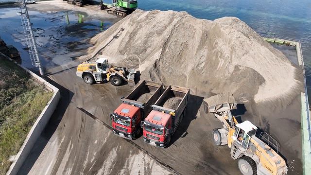 Погрузка речного песка в Кстово. смотреть онлайн