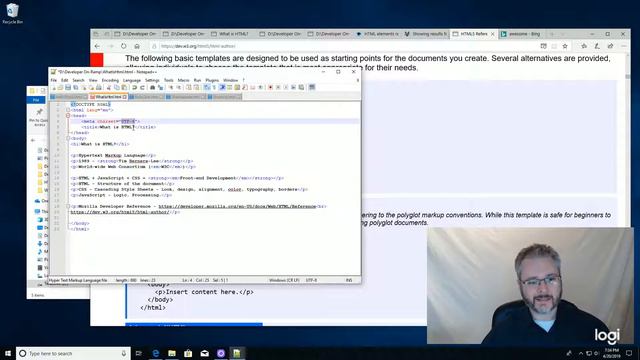 15) Introduction to HTML - meta tag and charset attribute смотреть онлайн