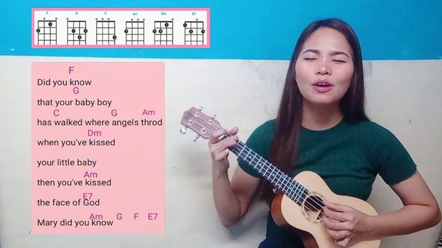 MARY, DID YOU KNOW ? Ukulele cover (With chords and lyrics) смотреть онлайн