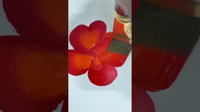 Trying one stroke flower 1st time ??? #art #acrylic #drawing #painting #acrylicpainting смотреть онлайн