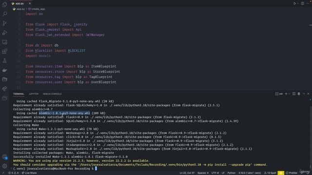 09 - Database migrations with Alembic and Flask - 002 How to add Flask-Migrate to our Flask app смотреть онлайн