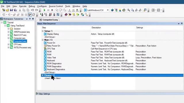 Setting a Breakpoint in TestStand смотреть онлайн