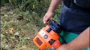НЕДОДЕЛКИ/КОСЯКИ!!! Косим с помощью бензинового триммера/мотокосы Carver GBC-052M