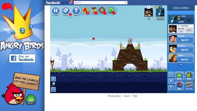 Angry Birds facebook level 1-8 Poached Eggs Walkthrough 3 stars gameplay video turorial Imac HD смотреть онлайн