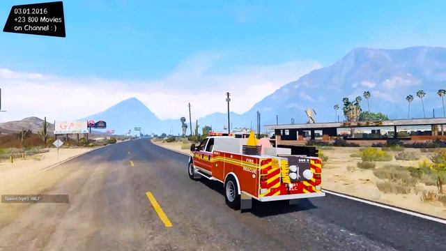 Ford F250 FDNY Brush Truck - GTA V MOD ENB | 2.7K / 1440p ! _REVIEW смотреть онлайн