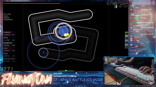 [7.87⭐Live] FlyingTuna | F-777 - Space Battle [cs 4 lo] 95.57% 908/2376x | Snipe Cookiezi {#1?36❌} смотреть онлайн