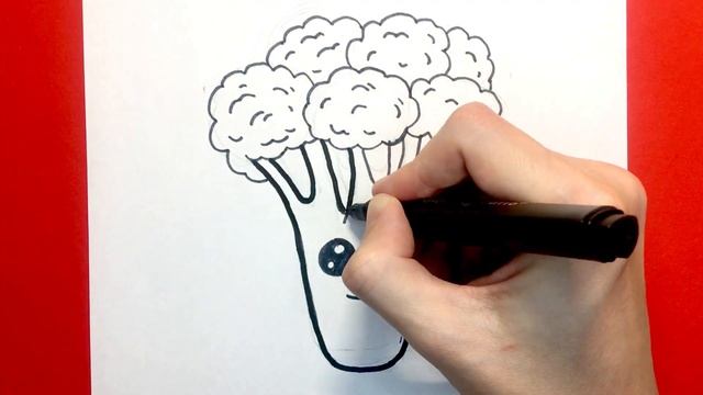 Как Просто Нарисовать Брокколи | How to Draw Cute Broccoli Step By Step смотреть онлайн