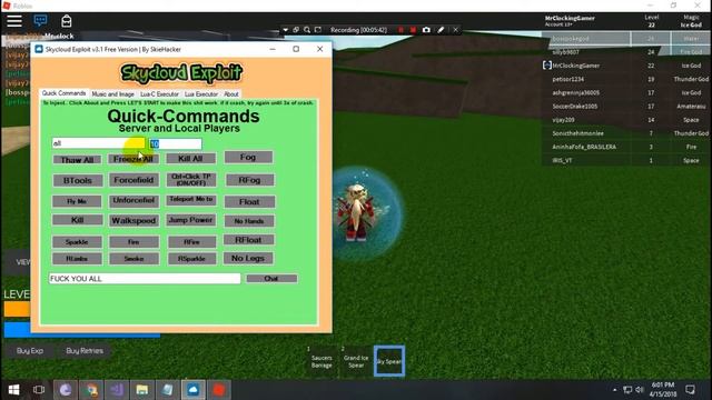 NEW ROBLOX EXPLOIT: SkyCloud Exploit v3.1 (Click-Tp, Lua-C Executor and More!) смотреть онлайн
