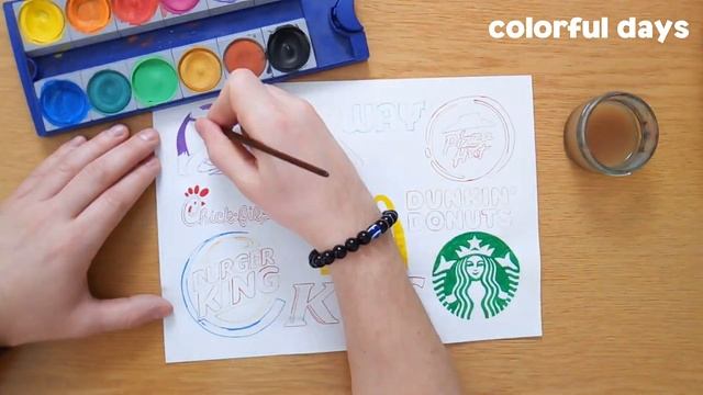 TOP 10 fast food restaurant chain logos - McDonald's, KFC, Subway, Burger King ... colorful days смотреть онлайн