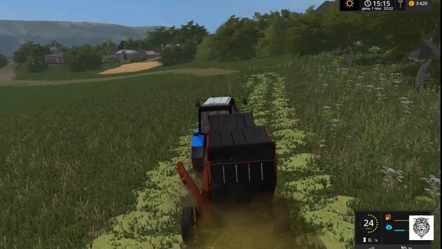 Farming Simulator 17 ----- Петровка #7----теперь, в два раз больше сено, для нашей коровки запасем. смотреть онлайн
