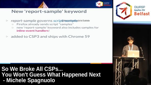 AppSec EU 2017 So We Broke All CSPs You Won't Guess What Happened Next by Michele Spagnuolo смотреть онлайн