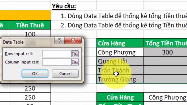 Học Excel Online | Thống kê bằng Data Table 1 biến trong EXCEL смотреть онлайн