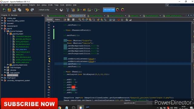 2/11 - Payroll management System | Java project | Netbeans And Mysql | step by step | Login Page смотреть онлайн